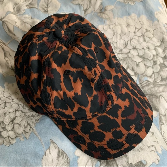J Crew baseball cap in classic leopard print